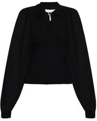 Munthe - Puff-Sleeve Keyhole Top - Lyst