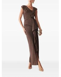 BWLDR - Ruffled-Embellishment Maxi Dress - Lyst