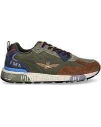 Aeronautica Militare - Logo Appliqué Sneakers - Lyst