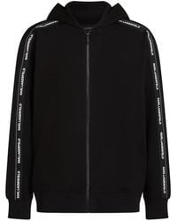 KARL LAGERFELD - Hoodie Zippé À Bande Logo - Lyst