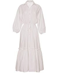 Cara Cara - Robe Mi-Longue Hutton À Volants Superposés - Lyst