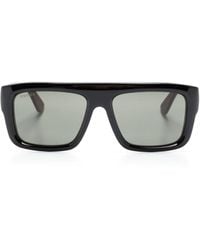 Gucci - Logo-print Square-frame Sunglasses - Lyst