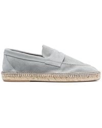 Eleventy - Espadrilles Aus Wildleder Mit Stegverzierung - Lyst