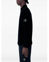 Stone Island - Signature-Patch Mock-Neck Sweater - Lyst