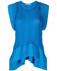 Stella McCartney - Two-Tone Fine-Ribbed Top - Lyst