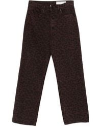 Rag & Bone - Shea Leopard-Print Jeans - Lyst