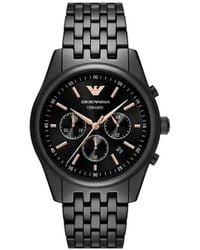 Emporio Armani - Round-Face 43Mm - Lyst