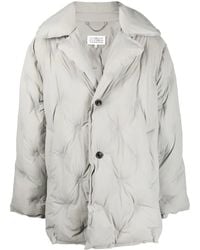 Maison Margiela - Single-Breasted Padded Coat - Lyst