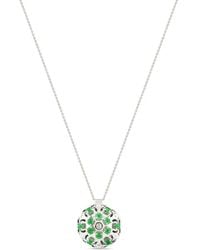 Officina Bernardi - 18Kt Small Damasco Emerald Necklace - Lyst