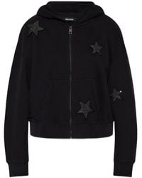Zadig & Voltaire Hoodie Mia in Grey | Lyst UK