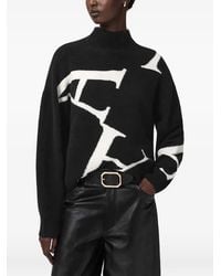 AllSaints - Pull A Star À Col Roulé - Lyst