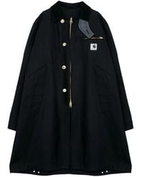 Carhartt - X Sacai Duck Coat Logo Trench Coat - Lyst