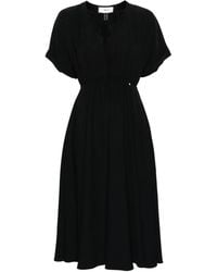 Nissa - Vestido midi con detalles de encaje - Lyst