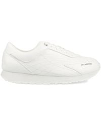 Trussardi - Logo-Print Sneakers - Lyst