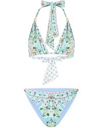 CAMILLA - Maillot De Bain Deux Pièces À Imprimé Graphique - Lyst