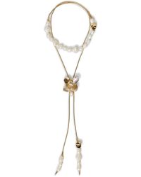 Twinset - Pearl-Flower Necklace - Lyst
