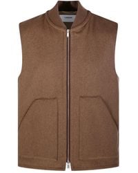 Lardini - Zip-Front Pouch-Pocket Gilet - Lyst