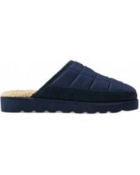 Polo Ralph Lauren - Reade Quilted Suede-Trim Slippers - Lyst