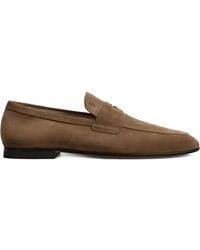 Tod's - Penny-Straps Suede Loafers - Lyst
