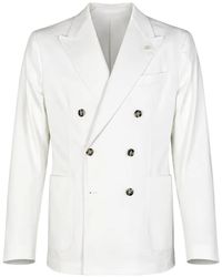 Manuel Ritz - Veste Croisée À Revers Pointus - Lyst