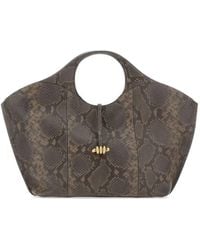 Gianni Chiarini - Infinity Python-Effect Leather Tote Bag - Lyst