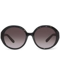Ferragamo Eyewear - Round-Frame Sunglasses - Lyst