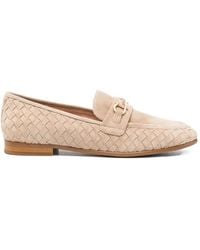 ADRIANNA FERETTI - Woven Horsebit-Detail Loafers - Lyst