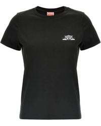 KENZO - Happy Tiger Cotton T-Shirt - Lyst