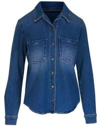 L'Agence - Isla Denim Shirt - Lyst