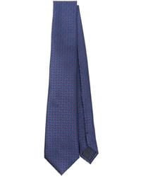 Giorgio Armani - Geometric-patterned Silk Tie - Lyst