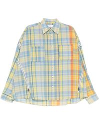 Facetasm - Checked Zipped Shirt - Lyst