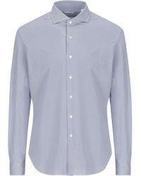 Xacus - Textured Button-Down Shirt - Lyst