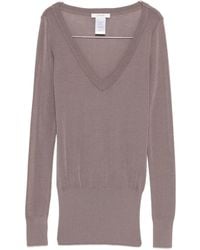 Lemaire - Long-Sleeve V-Neck Sweater - Lyst