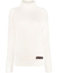 DSquared² - Distressed Roll-neck Jumper - Lyst