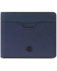 Piquadro - Grained-Leather Wallet - Lyst