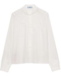 Prada - バンドカラーシャツ - Lyst
