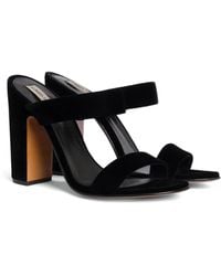 Alberta Ferretti - Block-Heel Strap Sandals - Lyst