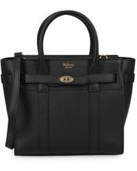 Mulberry - Mini Zipped Bayswater Grained Tote Bag - Lyst