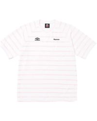 Supreme - X Umbro "Ss 25 - Gestreept Voetbalshirt - Lyst