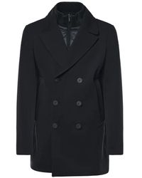 Rrd - Surflex Double-Breasted Layered Coat - Lyst