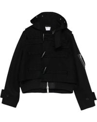 Sacai - Hooded Toggle-Fastening Jacket - Lyst