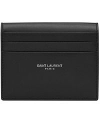 Saint Laurent - Paris Reversible Card Holder - Lyst