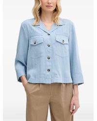 Mos Mosh - Pinstripe-Pattern Patch-Pocket Shirt - Lyst