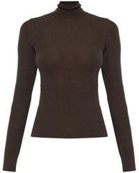 Max Mara - Wool Yarn Polo-Neck Sweater - Lyst