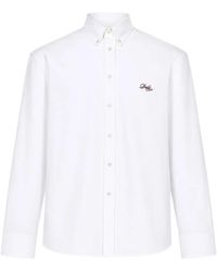 Drole de Monsieur - Chemise Boutonnée À Logo Brodé - Lyst