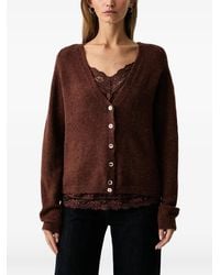 Fracomina - Button-Fastening V-Neck Cardigan - Lyst