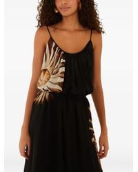FARM Rio - Ammonite Belted Pockets Open Back Maxi Dress - Lyst