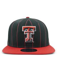 KTZ - 9Fifty Texas Tech Raiders Pinstriped Snapback Hat - Lyst