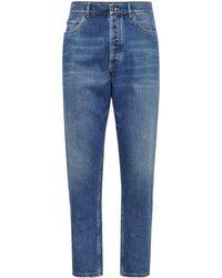Brunello Cucinelli - Mid-rise Tapered Jeans - Lyst