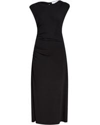 Proenza Schouler - Mimi Gathered-Shoulder Midi Dress - Lyst